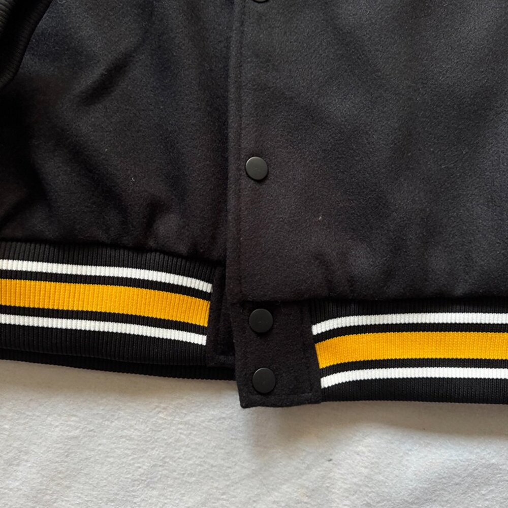 Stussy Goldie Metalheadz 30 Varsity Jacket Black - Picture 9 of 11